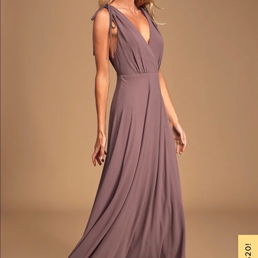 Lulu’s Dusty Purple Maxi dress